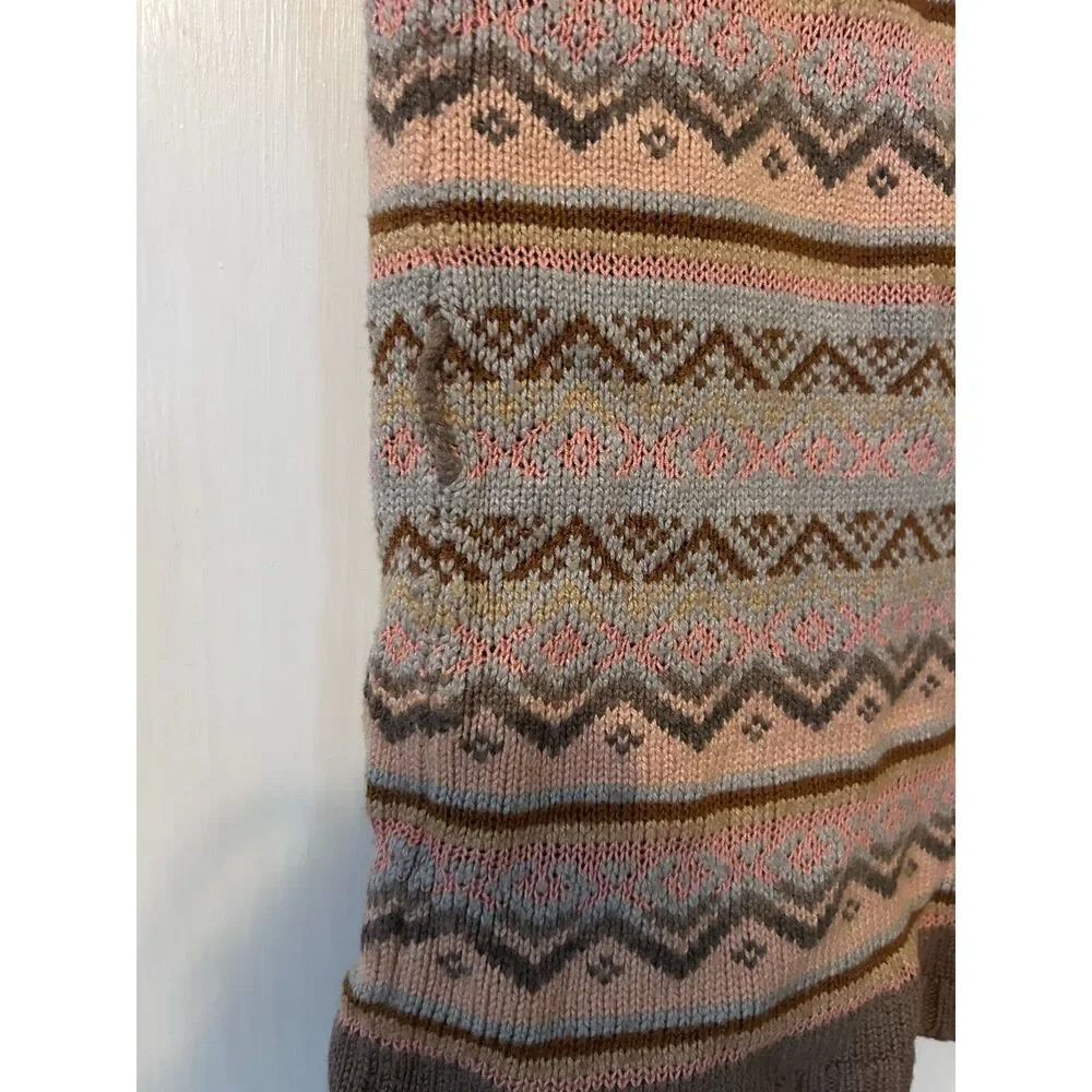 The Limited Fair Isle Short Sleeve Cardigan - Size S